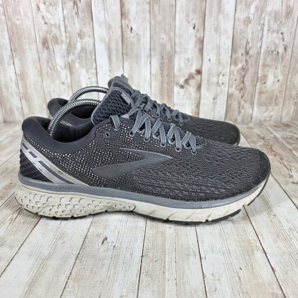 Brooks Ghost 11 Running Shoes Lightweight Cushioned Sneakers Gray‎ Mens 10